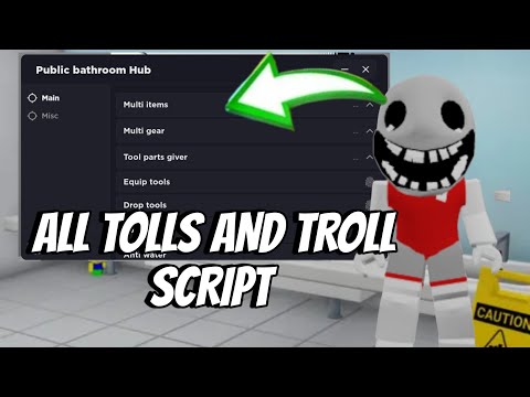 public bathroom simulator script HUB | Work In Mobile and PC | ROBLOX| SCRIPT ROBLOX