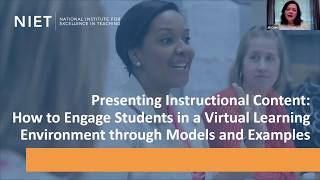 Virtual Learning: How to Engage Students Through Models and Examples