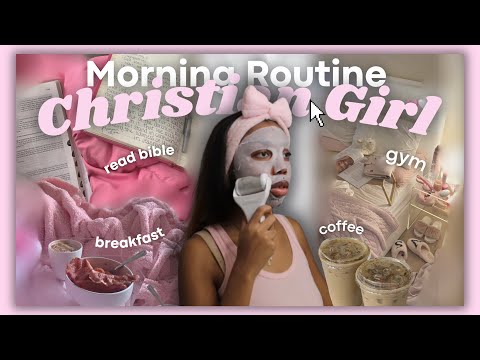 5am *Christian Girl* Morning Routine for 2025 (realistic + productive)🌱🎀