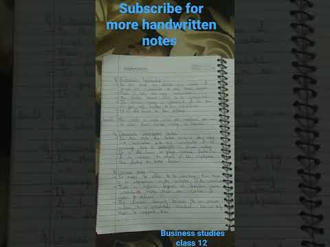Directing chapter business studies class 12 term 2 handwritten notes