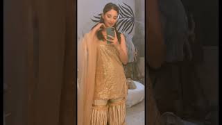 Following the sequins trend, self designed and stitched sharara with sleeveless shirt🙈