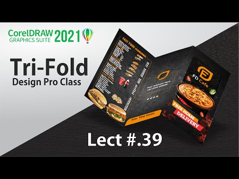 Tri-Fold Brochure full Design Pro Class CorelDraw2021| Lect#. 39 Hindi/Urdu | Boostmagnet1
