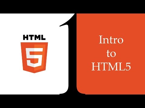 HTML5 Beginner Basics #1 - Intro to HTML5