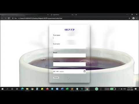 Signup Page using HTML&CSS in 15 minutes