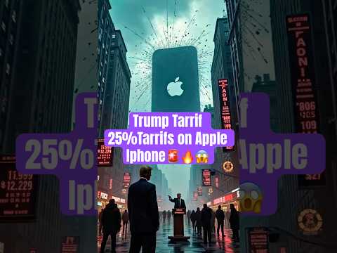Apple in Trouble – Trump’s 25% Tariff Hits! 💥#ccr #trump #shortsfeed