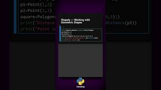 Shapely — Working with Geometric Shapes