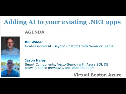 (Lunchtime edition) Adding Gen AI to your existing apps with Semantic Kernel