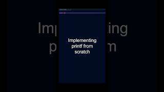 How to implement printf in C