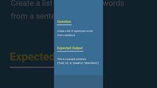 Python Interview Questions  List Comprehension Video 16 : #tjpython ##tutorjoes  #listcomprehension