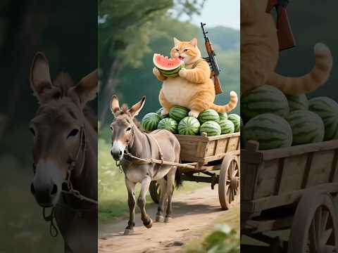 cat 🤣🤣 #ai #mummapapalove #funny #babyanimal #cartooncat #horse #cow #animation #cartooncat