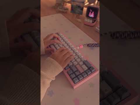 [cozy asmr] typing in the rain