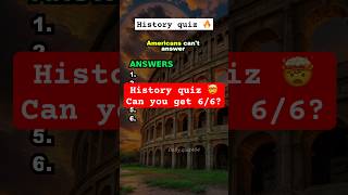History quiz 🇺🇸🔥 #historyquiz