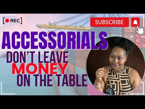 Don't leave money on the table, Accessorials are the key!