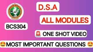 VTU DSA | Most Important Questions | All Modules | Guaranteed Exam Questions | BCS304