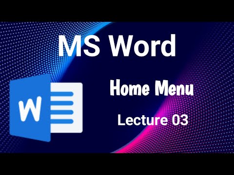 Ms Word Tutorial For Beginners || Lecture 03 || Microsoft Office || Hafaria Tech