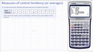 Measurement of central tendency using technology