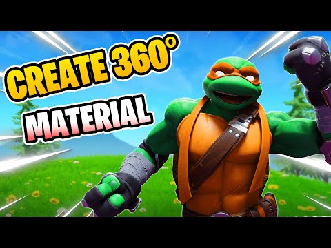 CREATE 360°  MATERIAL UEFN - FORTNITE