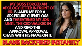 😱 My Boss Said "APOLOGIZE OR YOU'RE FIRED" — Then the CEO Walked Into the Meeting