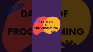 Day 31- Conditional Operators in C || Ternary Operators in C || C programming #code #short #shorts