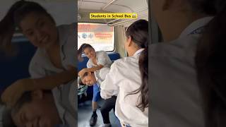 Students and School bus 🚌 #shorts #ytshorts #sejalgabashorts #schoollife #teacherlife