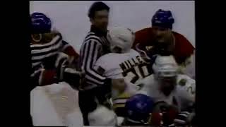 Bench Cleaning Brawl BOSTON  🆚 MONTREAL ( 1986 @BOS )
