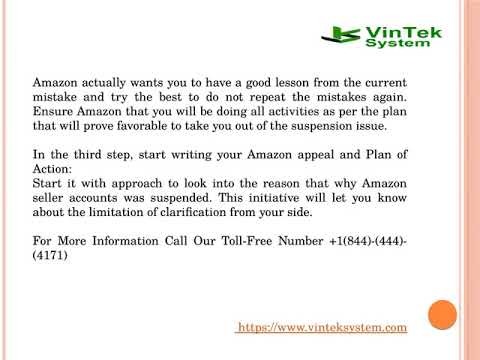 Steps to Write a Successful Amazon Appeal Letter