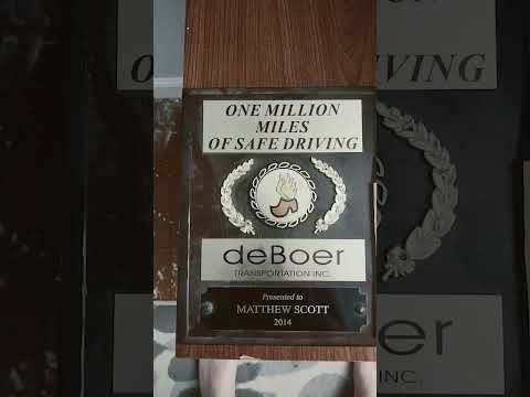 1 million safe driving award