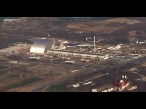 Sightseeing tour over the abandoned Chernobyl nuclear power plant