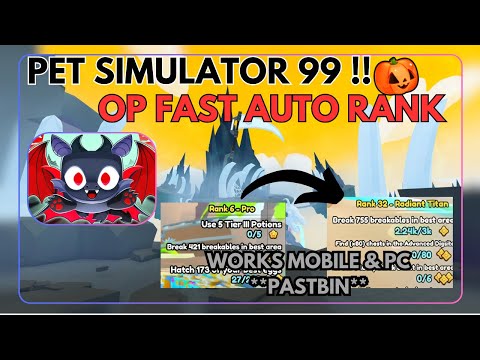 [ZAP HUB 🔥] Pet Simulator 99 Auto Rank Up || Farm Script | Quick Mobile & PC Ranking | **Pastebin**
