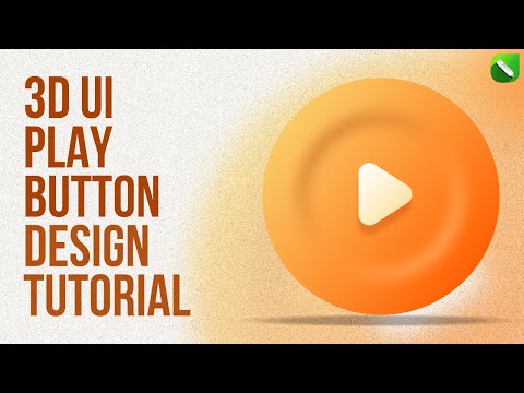How to Create a 3D UI Play Button | CorelDRAW Tutorial
