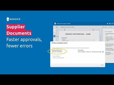Supplier documents: Faster approvals, fewer errors for procurement teams