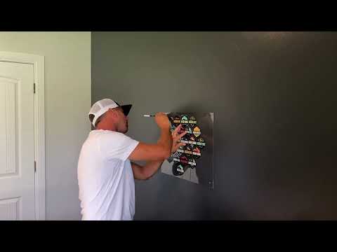 Install of Wall Mount Sticker Boards