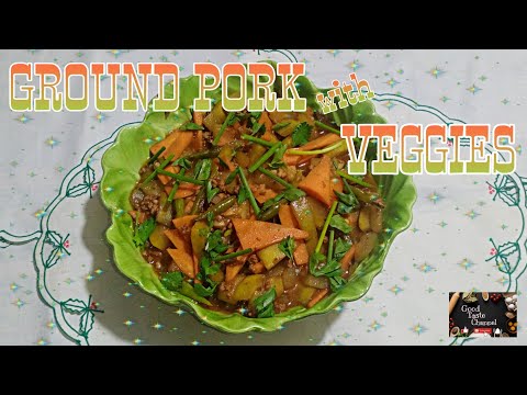 How to cook GROUND PORK WITH VEGGIES | By Pards