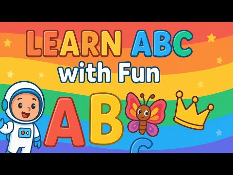 A to Z Alphabet Learning for Kids | Learn ABC with Fun & Animation | Preschool Learning Video