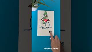 DIY “Snowman’s heart” interactive light-up card. Easy and fun paper circuit project for beginners.