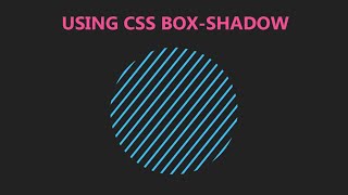 Animated lines in circle shape design using Css box-shadow