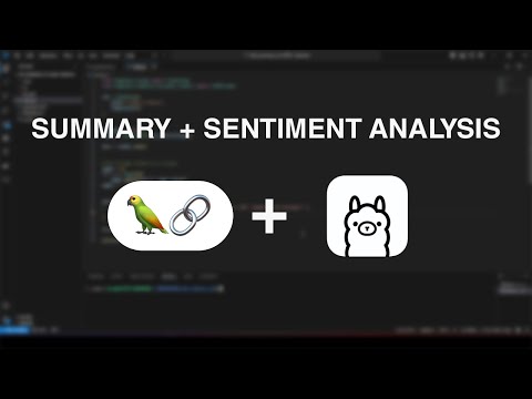 AI PDF Summarize and Sentiment analysis with Langchain + Ollama Python tutorial