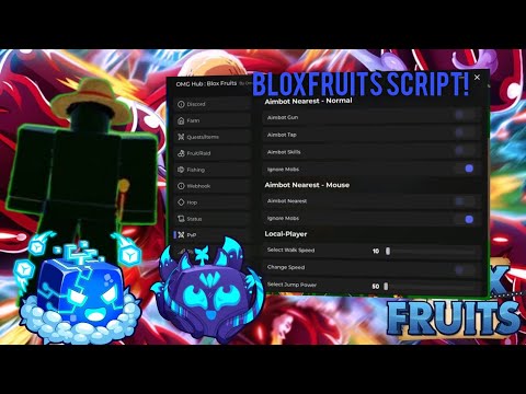 Bloxfruit Script NO KEY Gui| Fruit notifier, Autofarm, Auto Haki