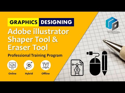 Lesson-7: Shaper Tool & Eraser Tool in Adobe illustrator Urdu/Hindi | Free GFX & Logo Design