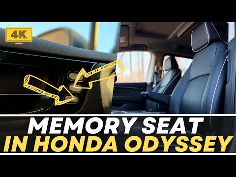 Driver's MEMORY seat in 2017-2026 HONDA ODYSSEY: Your COMPLETE Guide!