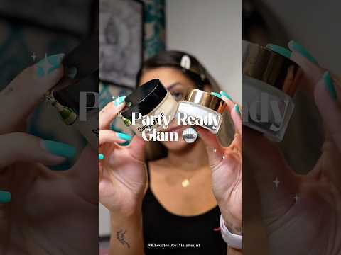 🪩Summer night #glam 💛 light base - subtle #glittery eyes ✨ 🥂 #mauritian #makeup #howto