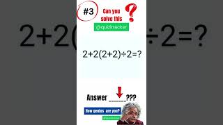 can you solve this maths challenge? #shorts #mathschallenge #viralshort #quiz