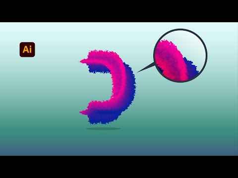 How to create a 3D Fluffy Blend Text Effect in Adobe Illustrator🤯🔰 I Illustrator beginner tutorial