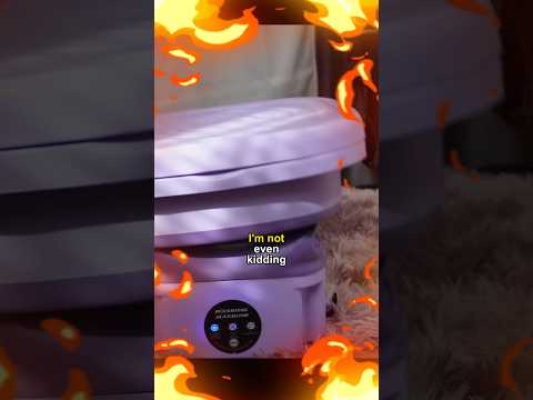 DEMON POSSESSED MINI WASHING MACHINE?! 🔥👹 #miniwashingmachine #temu #review