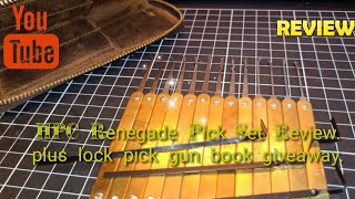 HPC renegade pick set review. Plus lock pick gun book giveaway (275)
