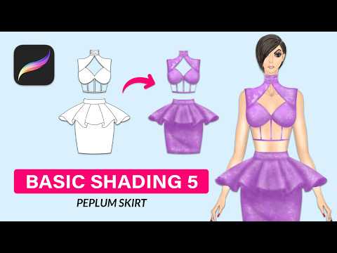 Procreate Beginner Fashion Illustration Part 5: Cherry Blossoms & Shading