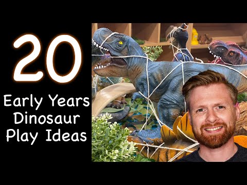🦕  20 Dinosaur Small World Play Ideas | Tuff Tray Provision Ideas | Early Years Play EYFS