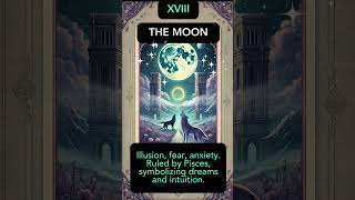 The Moon No.18 Learn the Major Arcana #tarot #learntarot