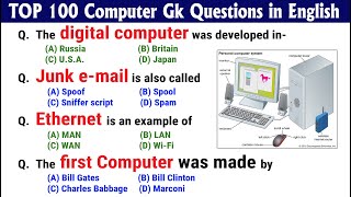 TOP 100 Computer GK Questions and Answers in English | Computer Science Quiz | Computers and IT MCQ