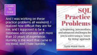 #SQL Practice Problems by Sylvia Moestl Vasilik: #book review